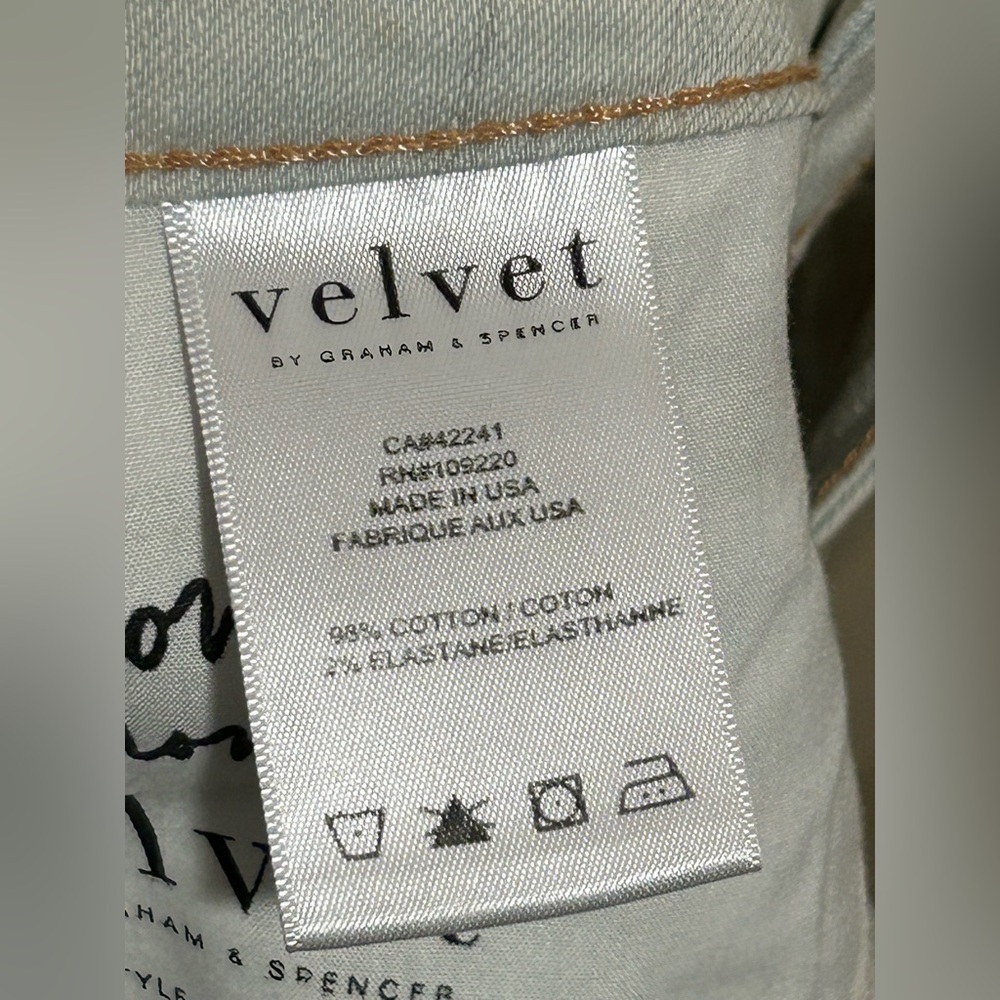 NWT Velvet Kate Straight Leg Ankle Jeans , size 26 - Picture 7 of 8